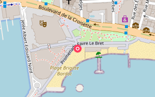 Map showing Bar Majestic, Hotel Le Majestic Barrière in Cannes