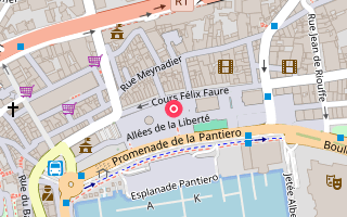 Map showing Bistrot du Lérins, Palais in Cannes