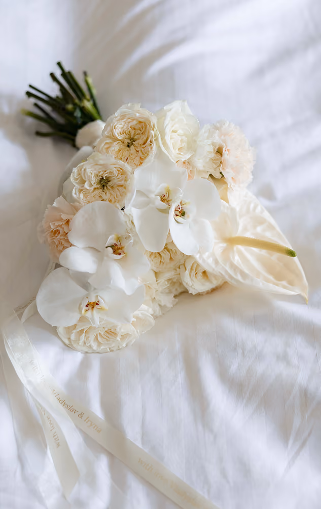 Bukiet ślubny wykonany przez florystów Be My Flower we Wrocławiu