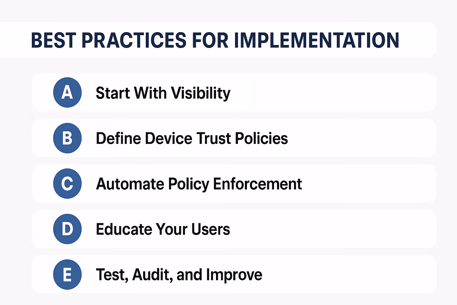 Best Practices for Implementation