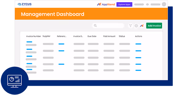 Zycus Dashboard