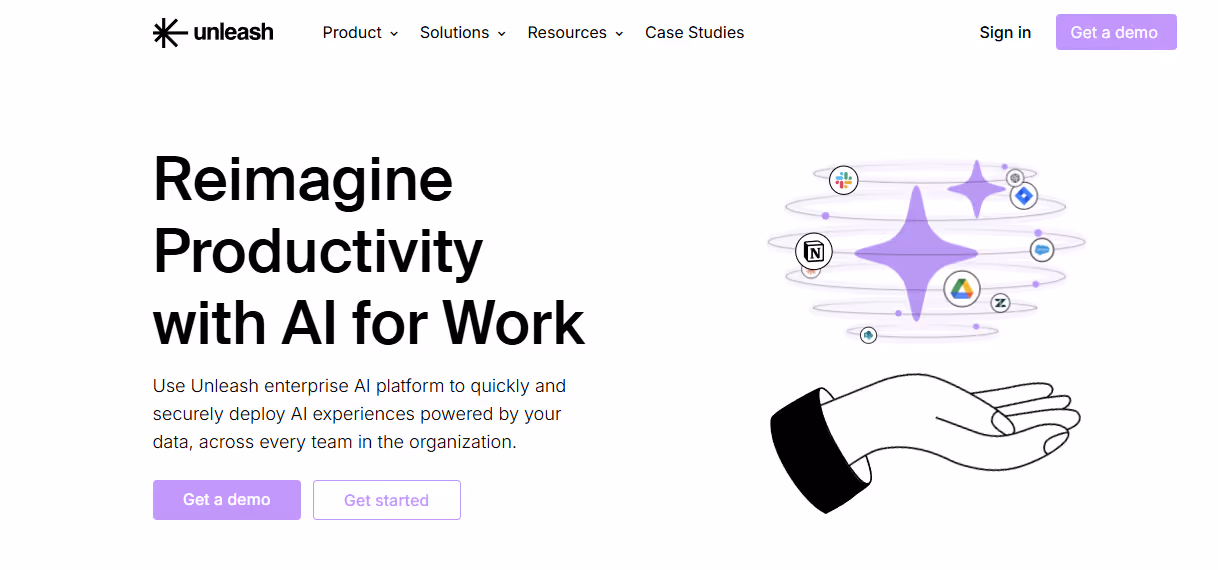 Unleash enterprise AI tool dashboard