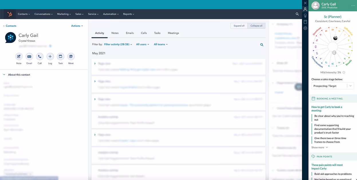 Crystal Dashboard