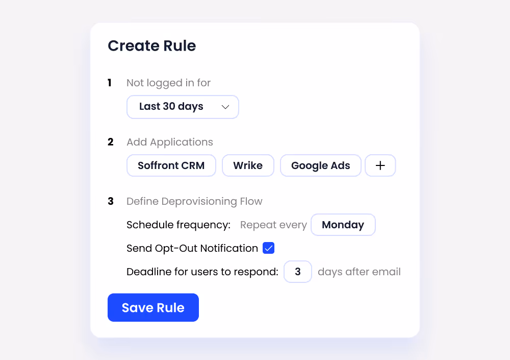 Image of CloudEagle's license management module