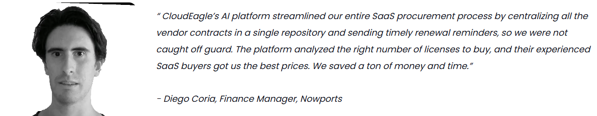 Nowports case study from cloudeagle.ai