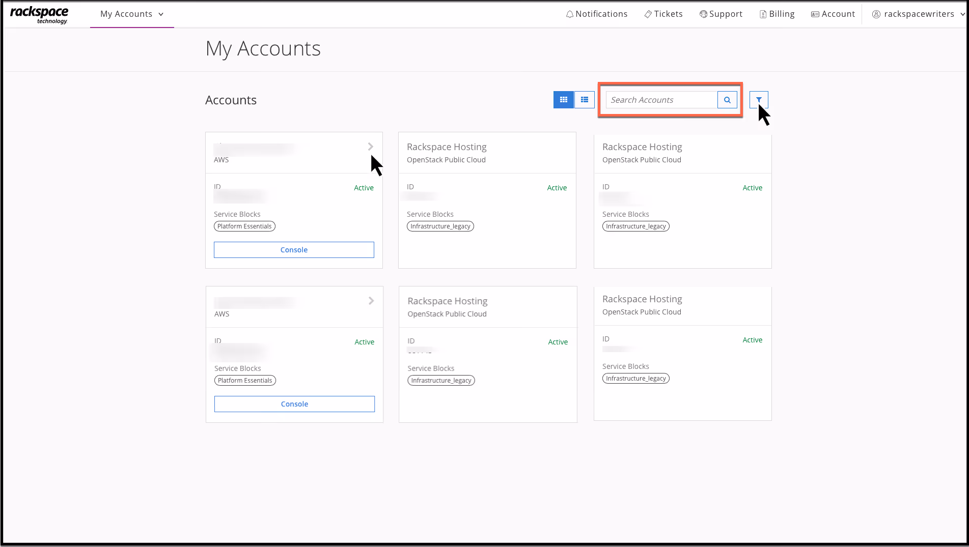 Account Dashboard