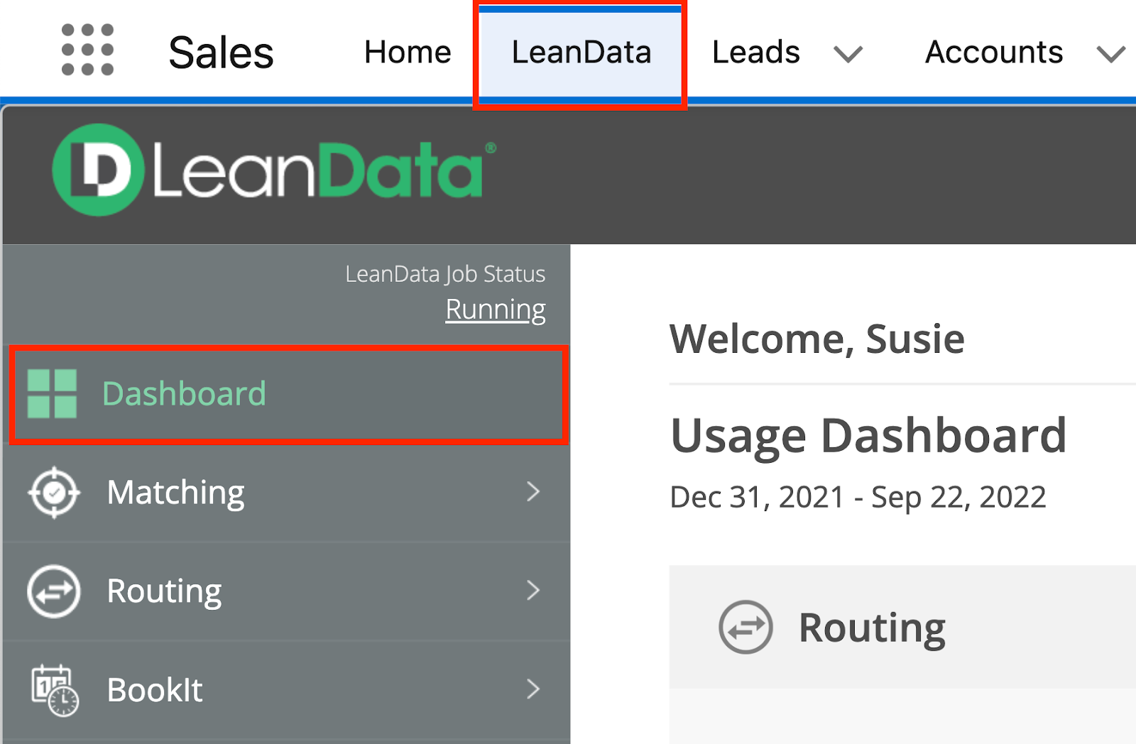 AI tools for RevOps teams - LeanData dashboard