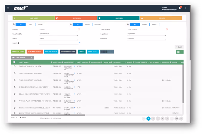 AssetSonar Alternatives - Asset Infinity Dashboard