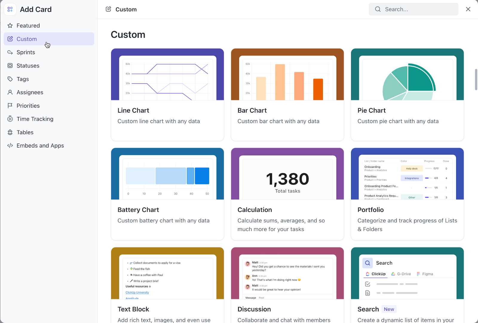 Clickup Dashboard