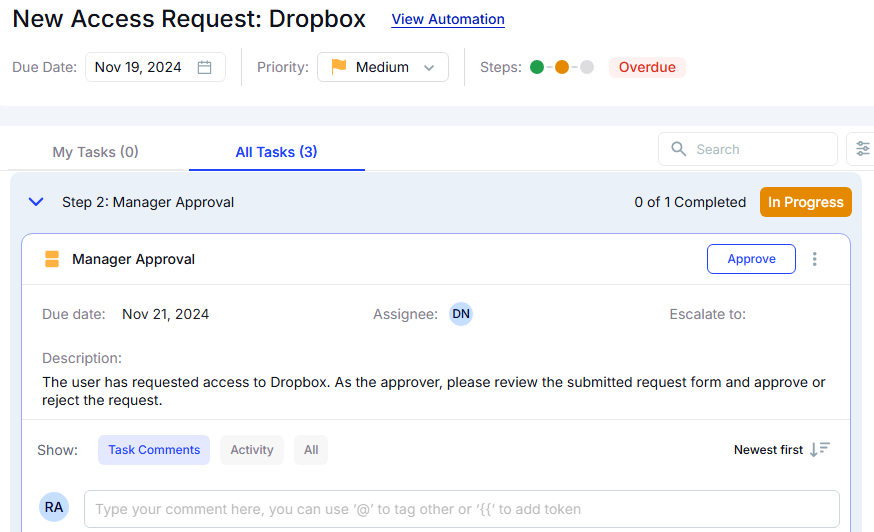 app access request