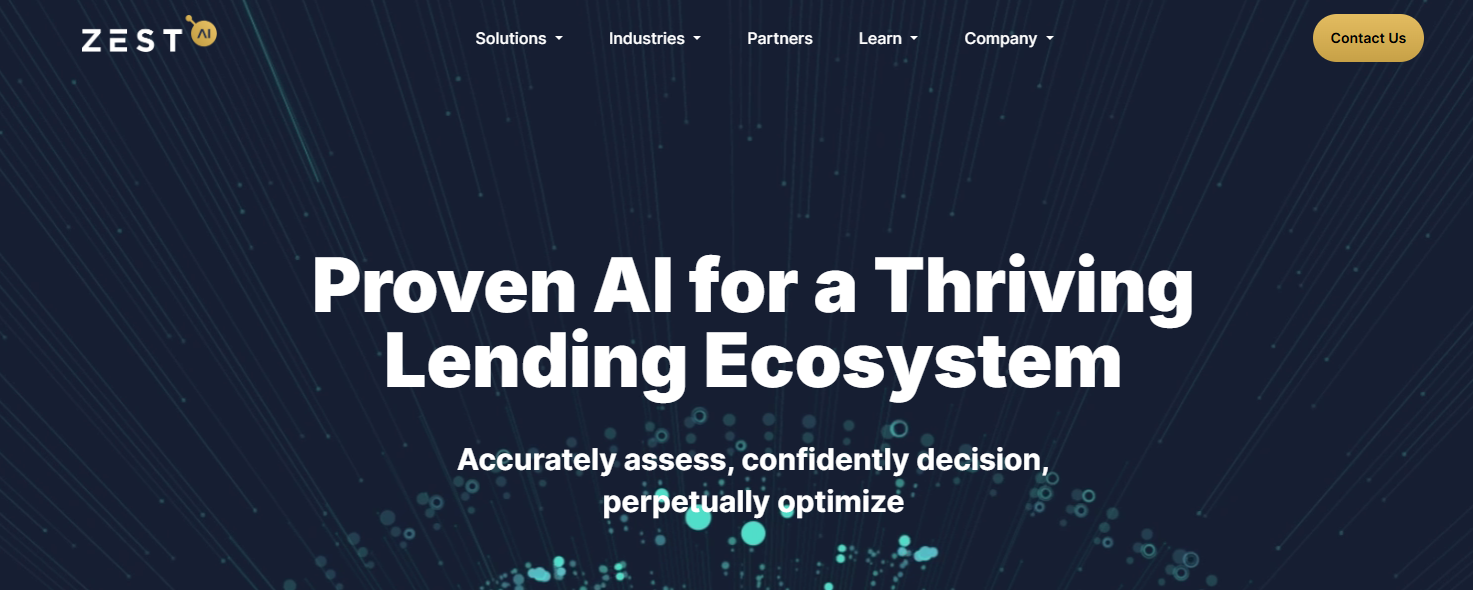 AI Tools for Finance: Zest AI Dashboard