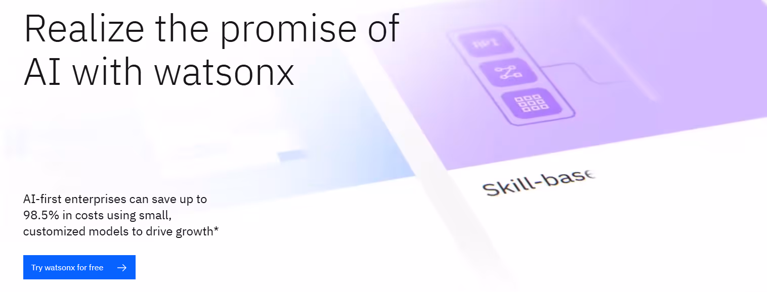 AI Tools for Finance: IBM Watsonx Dashboard