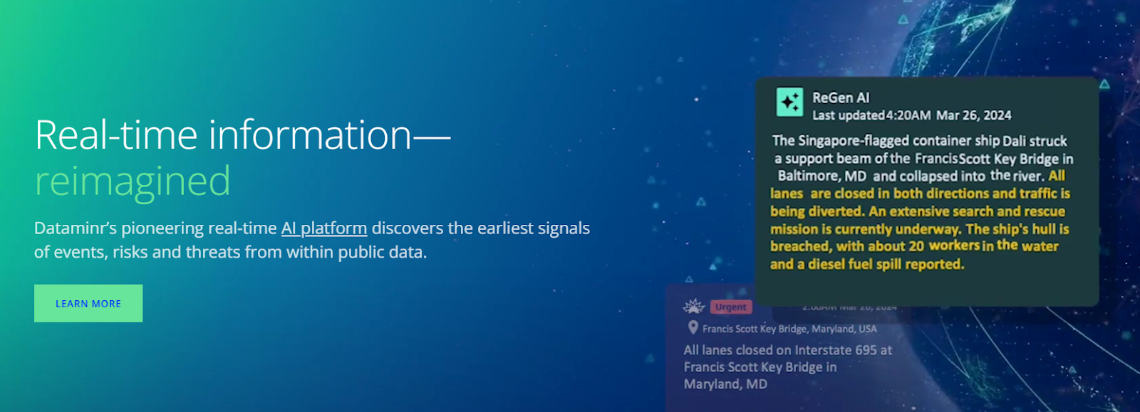 AI Tools for Finance: Dataminr Dashbaord