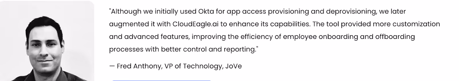 Customer feedback on onboarding and offboarding feature of CloudEagle.ai