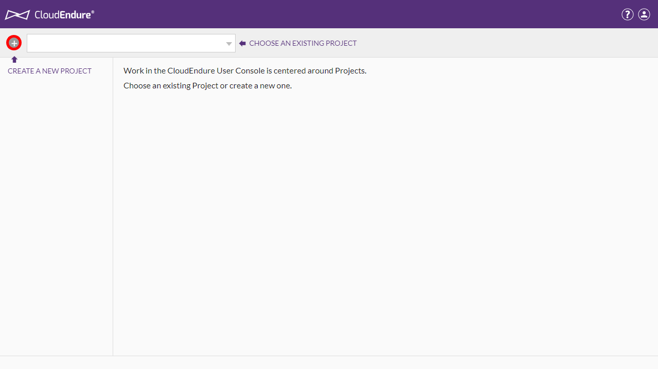 Cloud Migration Tools CloudEndure Migration dashboard
