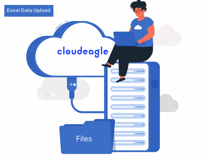An illustration of a girl uploaded to server