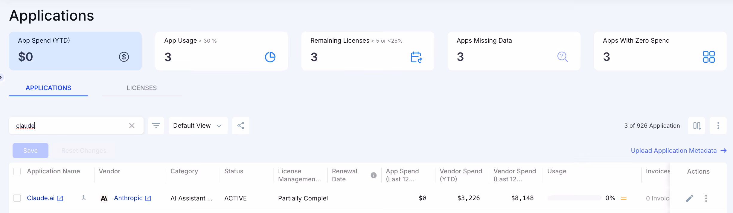 image of Cloudeagle dashboard