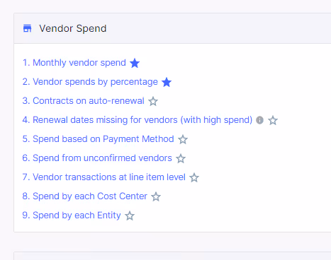 An image of Vendor spend reports