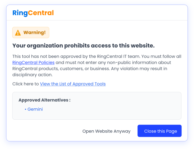 CloudEagle's secure browser