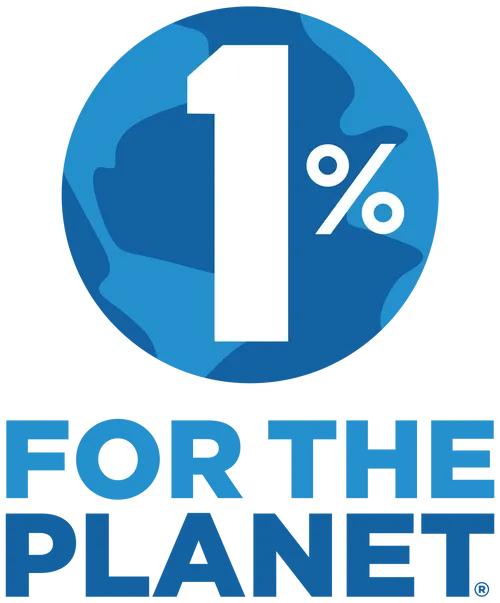 1% for the Planet Full Color Veritcal Logo