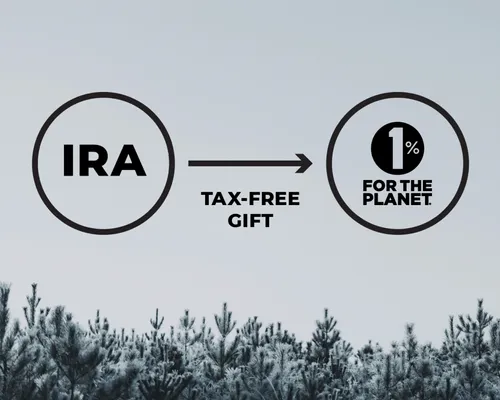 IRA arrow to 1% for the Planet with tax free gift under the arrow