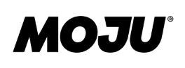 MOJU brand logo in bold black uppercase letters with a registered trademark symbol.