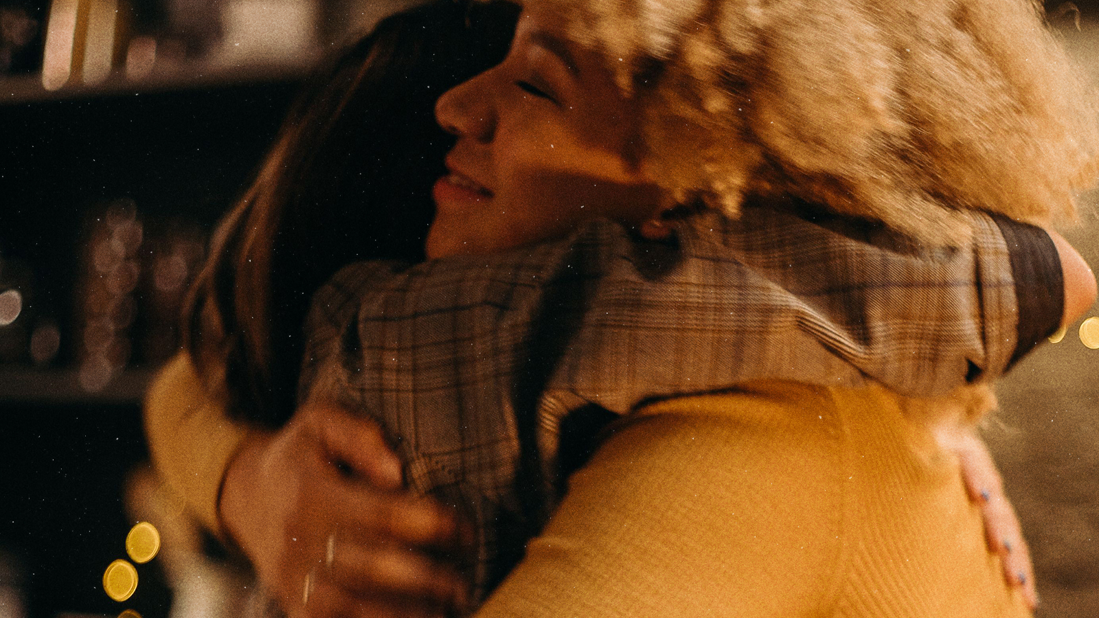 Hugging a loved one
