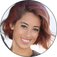 A woman smiling at the camera.