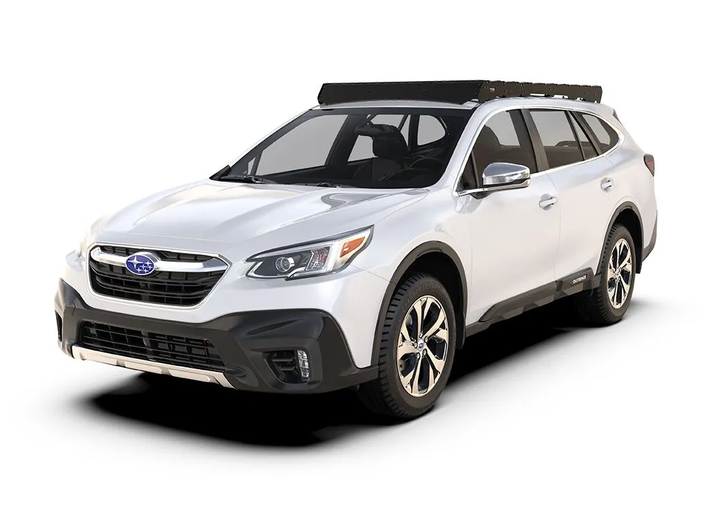 Overland Subaru Outback with full roof rack