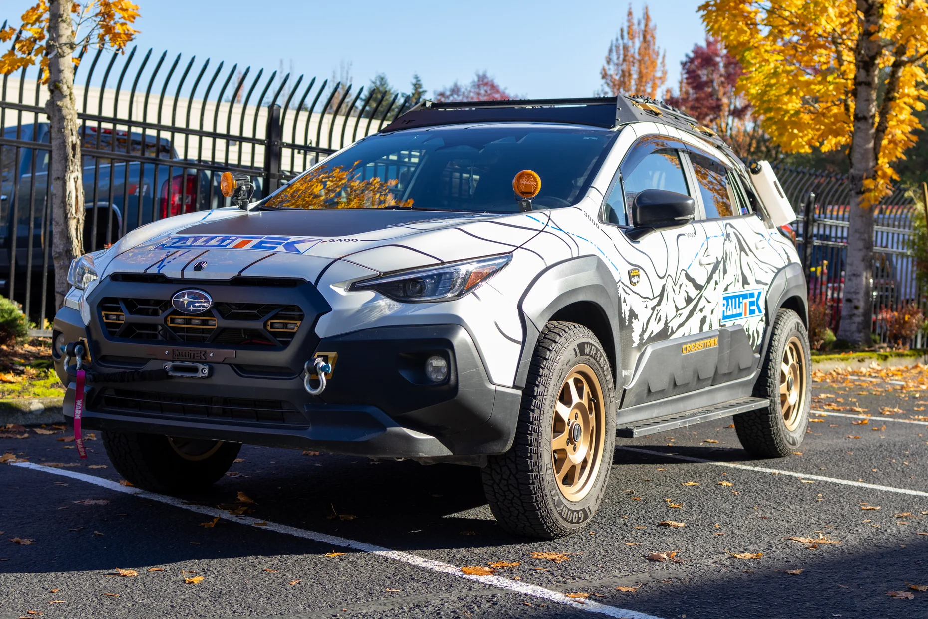 Lifted Subaru Crosstrek on an offroad adventure