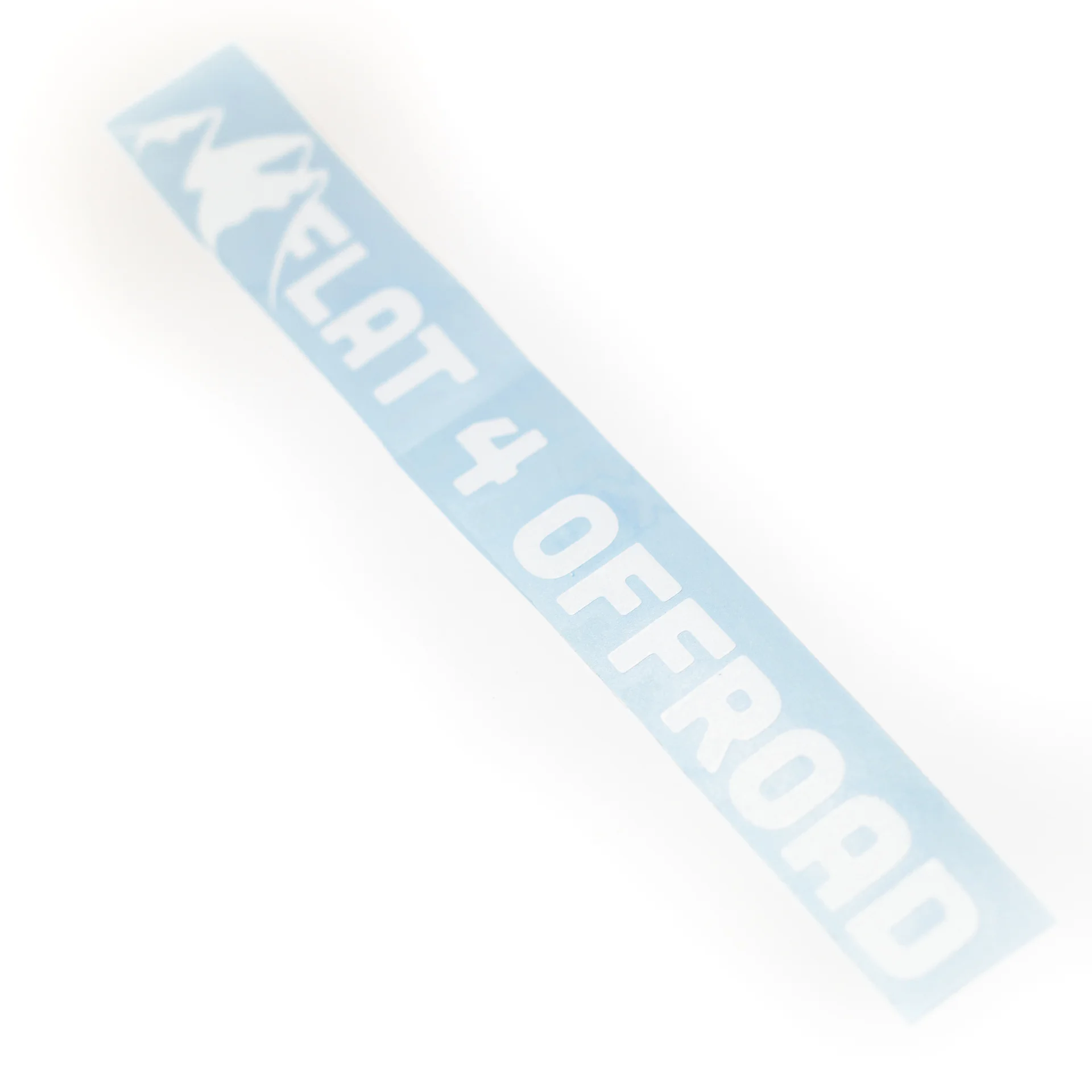Medium decal with the Flat 4 Offroad logo across