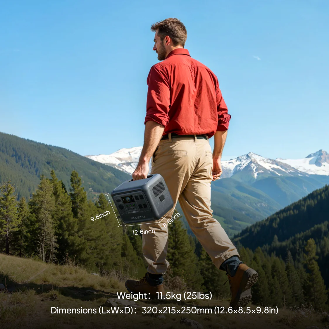 Bluetti Elite 100 V2 portable power station on a campsite with solar panels