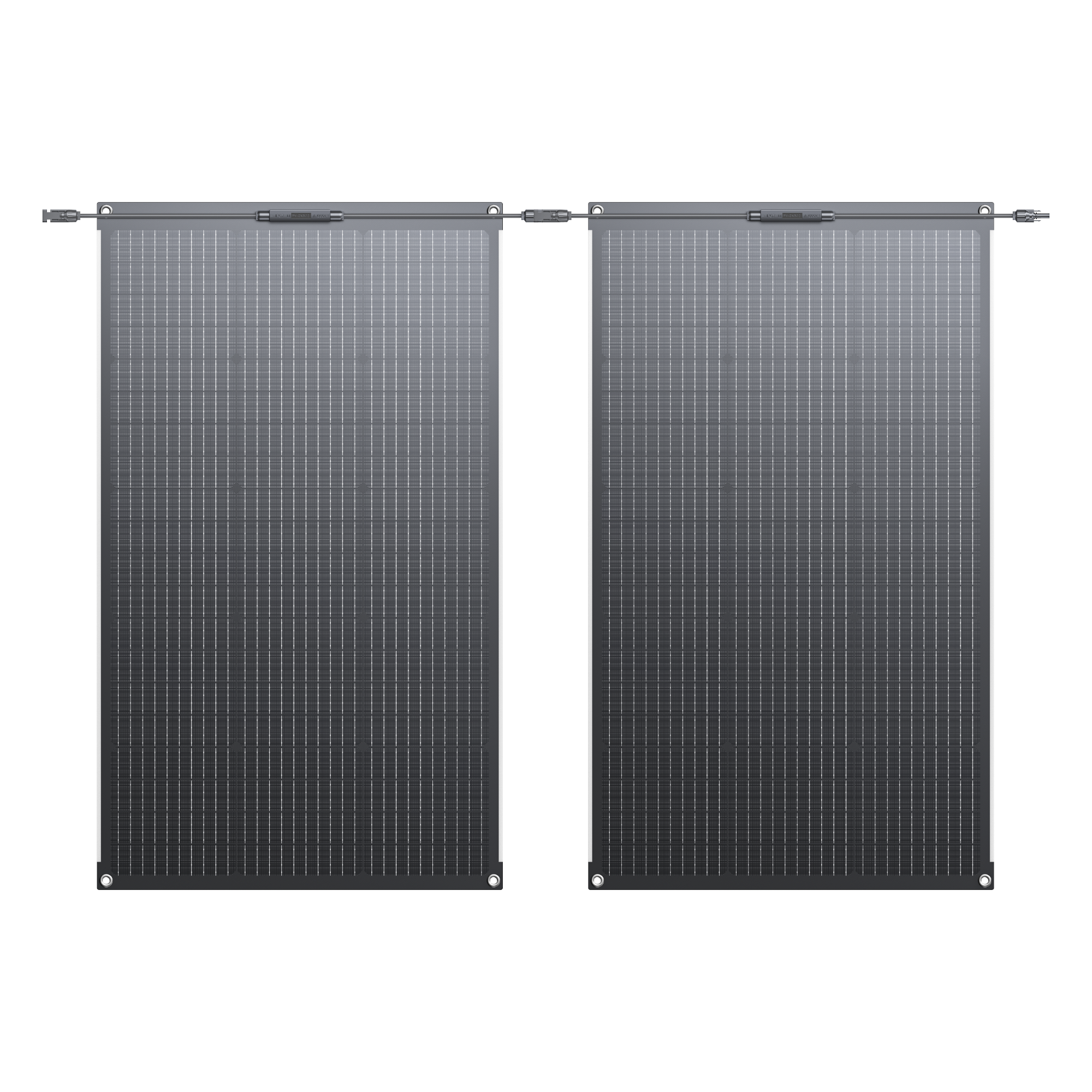 BLUETTI PV100FX flexible solar panel mounted on a rooftop tent