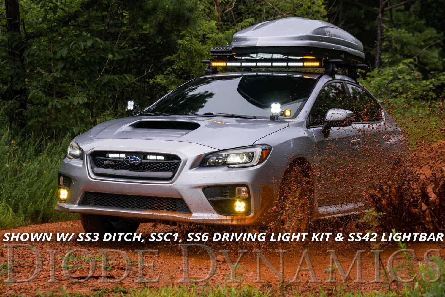 Diode Dynamics SS3 Type A fog light kit installed on a Subaru WRX