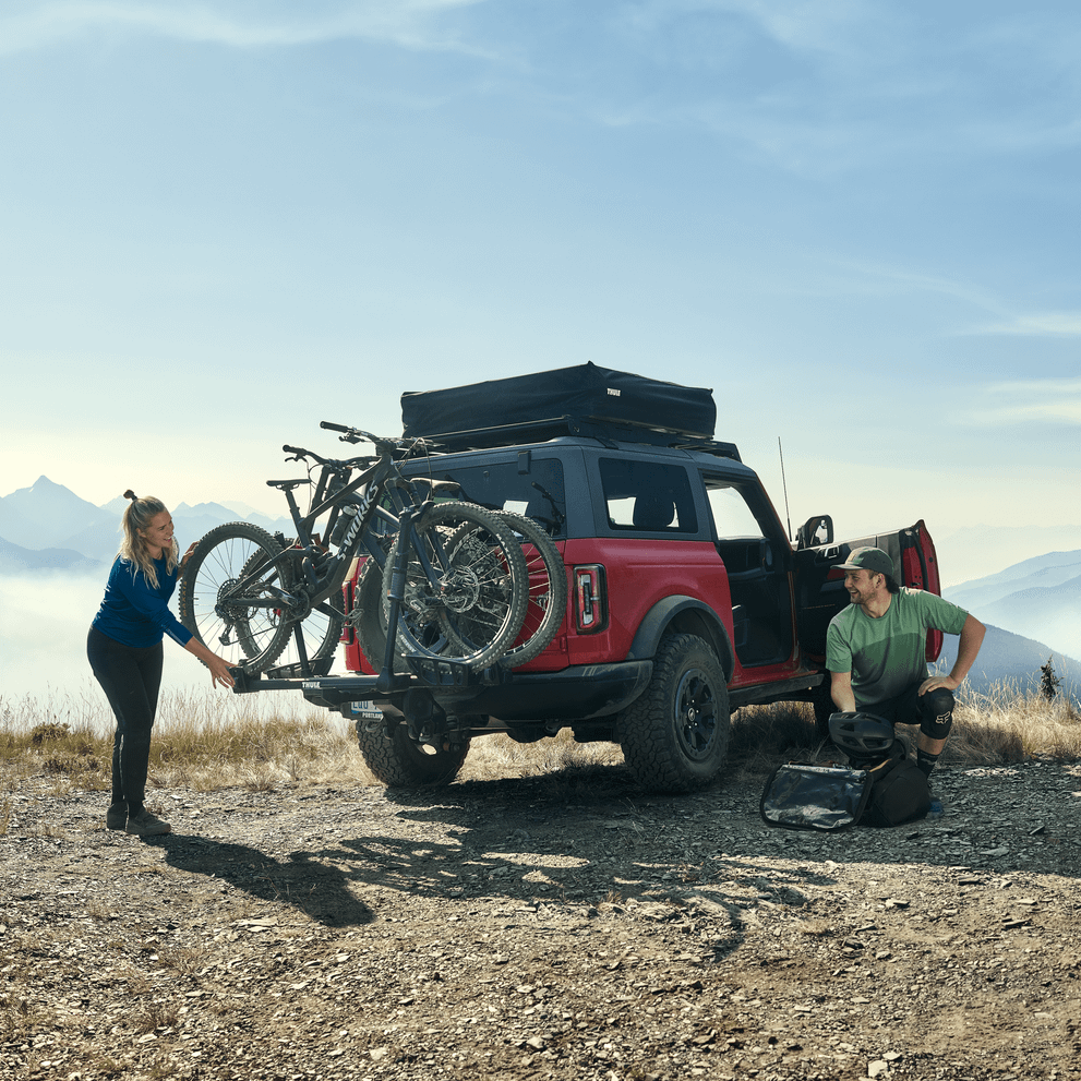 Thule T2 Pro XTR platform hitch bike rack on a 2 inch receiver