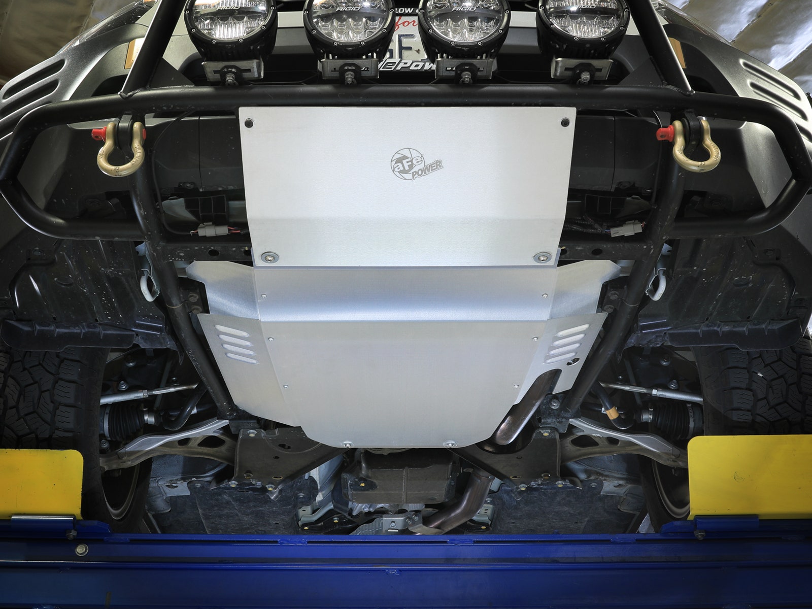 aFe Power Terra Guard gravel guards installed on a Subaru Outback