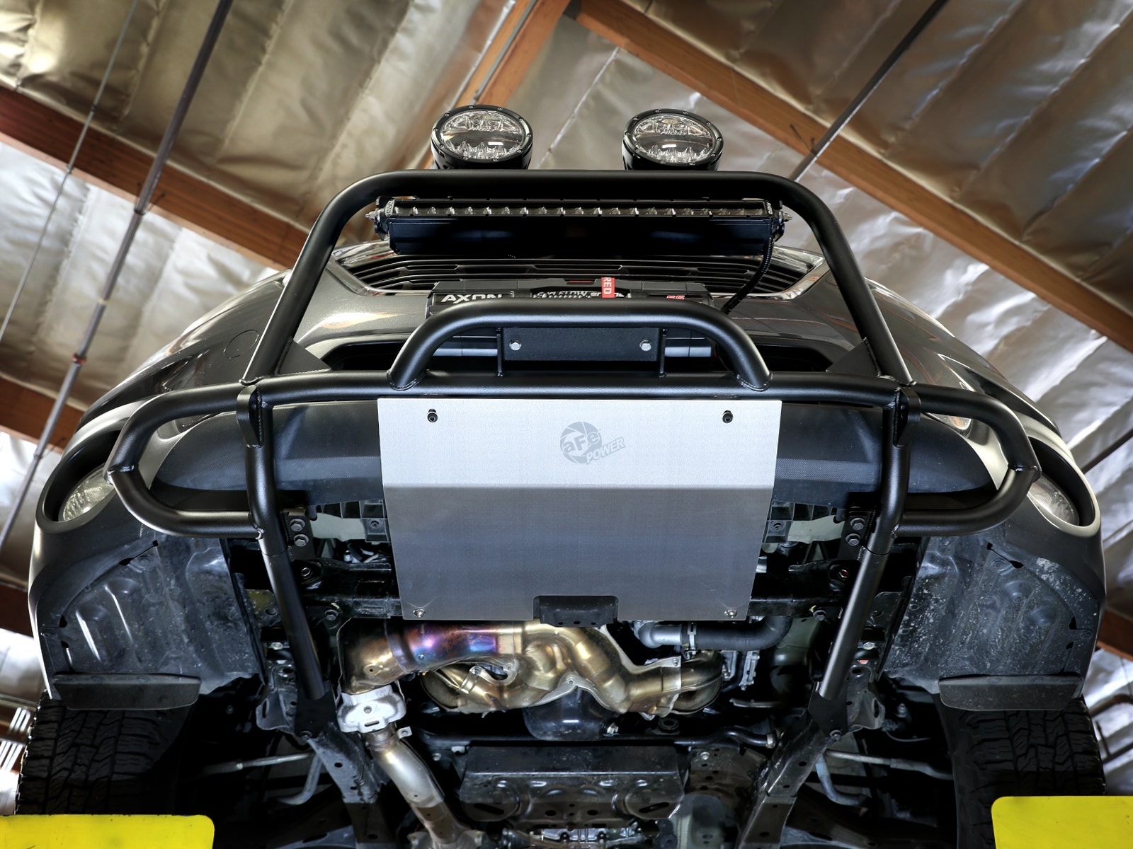 aFe Power Terra Guard bumper skid plate for a Subaru Outback