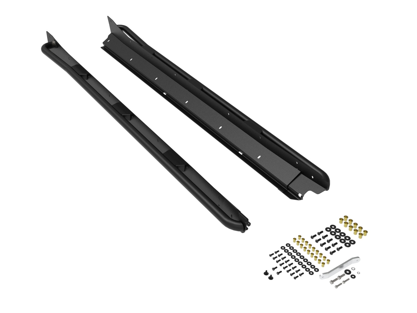 aFe Power Terra Guard off-road slider installed on a Subaru Crosstrek