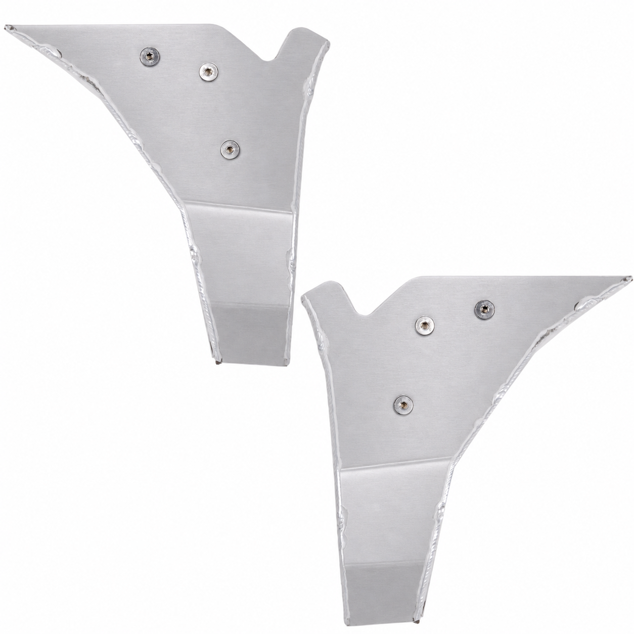 RalliTEK Front Lower Control Arm Skid Plates on a Subaru Impreza
