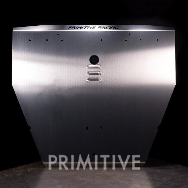 Primitive Racing Front Skid Plate installed on a Subaru WRX