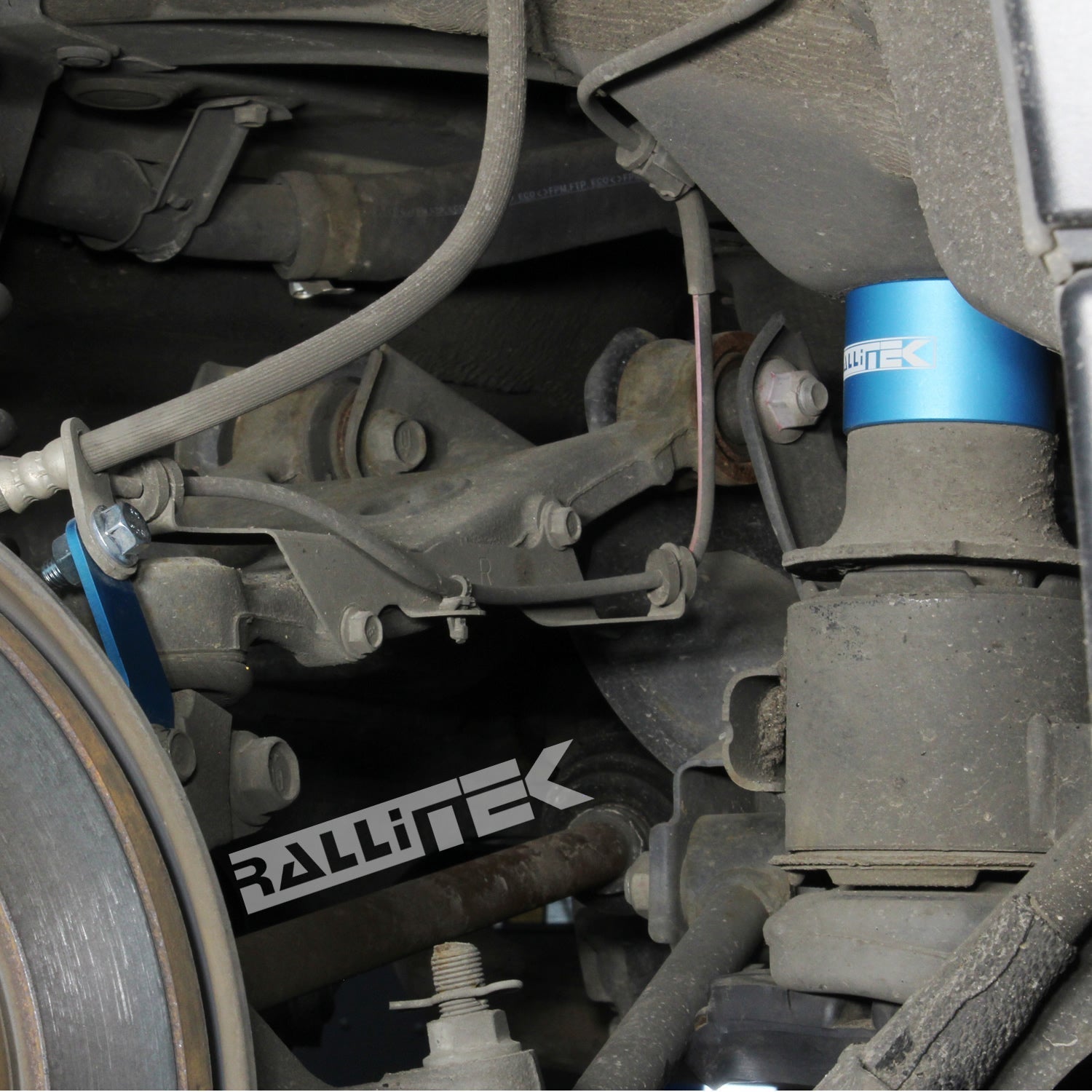 RalliTEK Subframe Drop Kit with blue anodized aluminum spacers for the Subaru Ascent