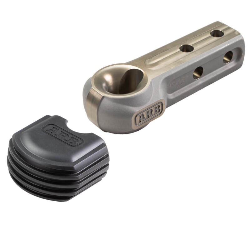 ARB Forged Recovery Hitch in forged aluminium with its rubber boot