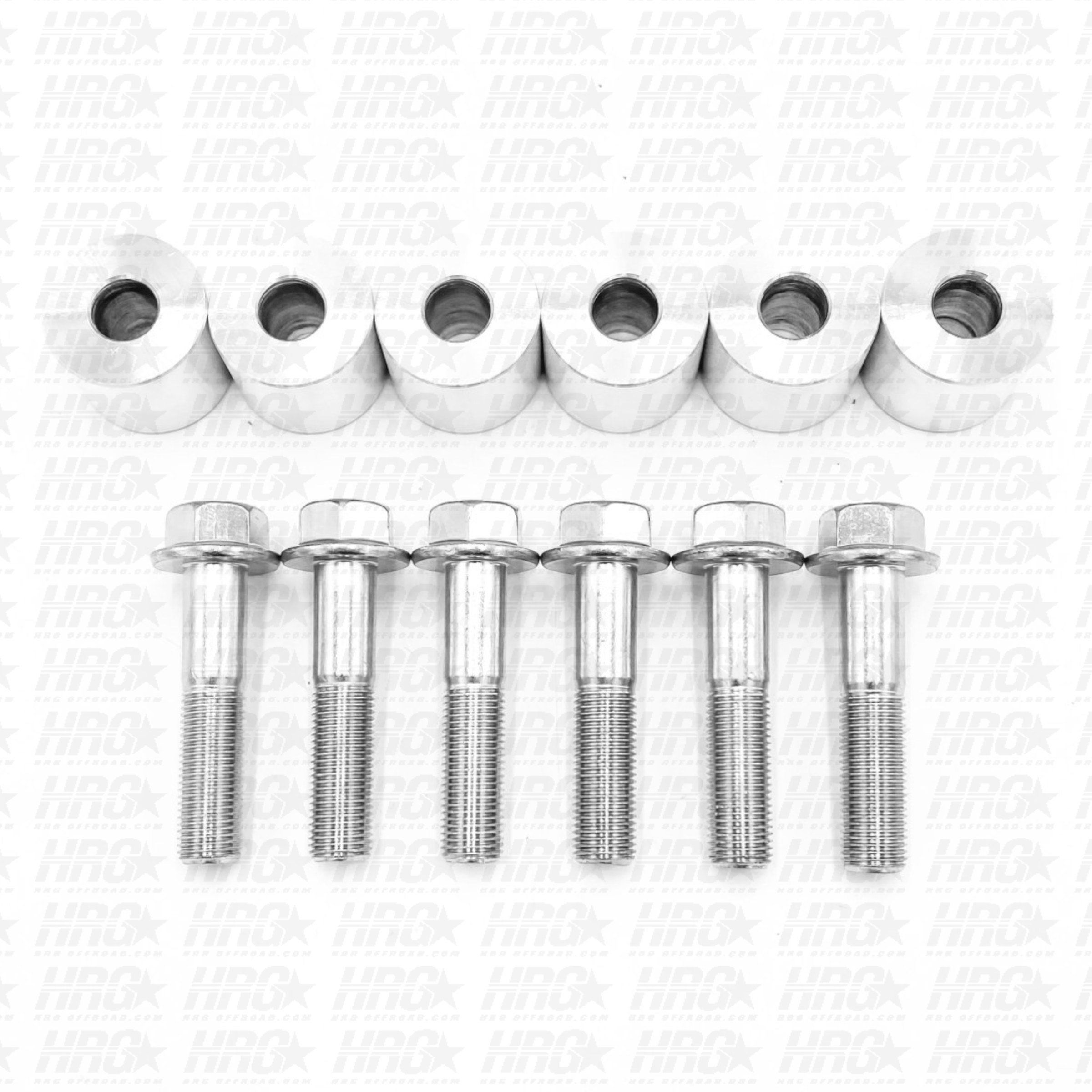 HRG Offroad 1 inch trailing arm spacers and bolts for a Subaru Forester