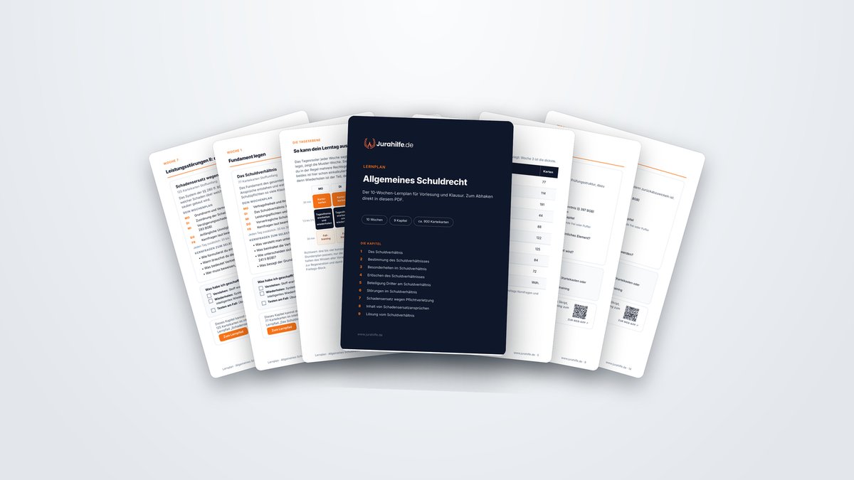 Schuldrecht AT: Themen, Karteikarten, Schemata & gratis Lernplan