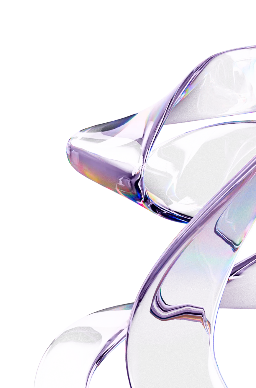 A shiny metal object on a black background.