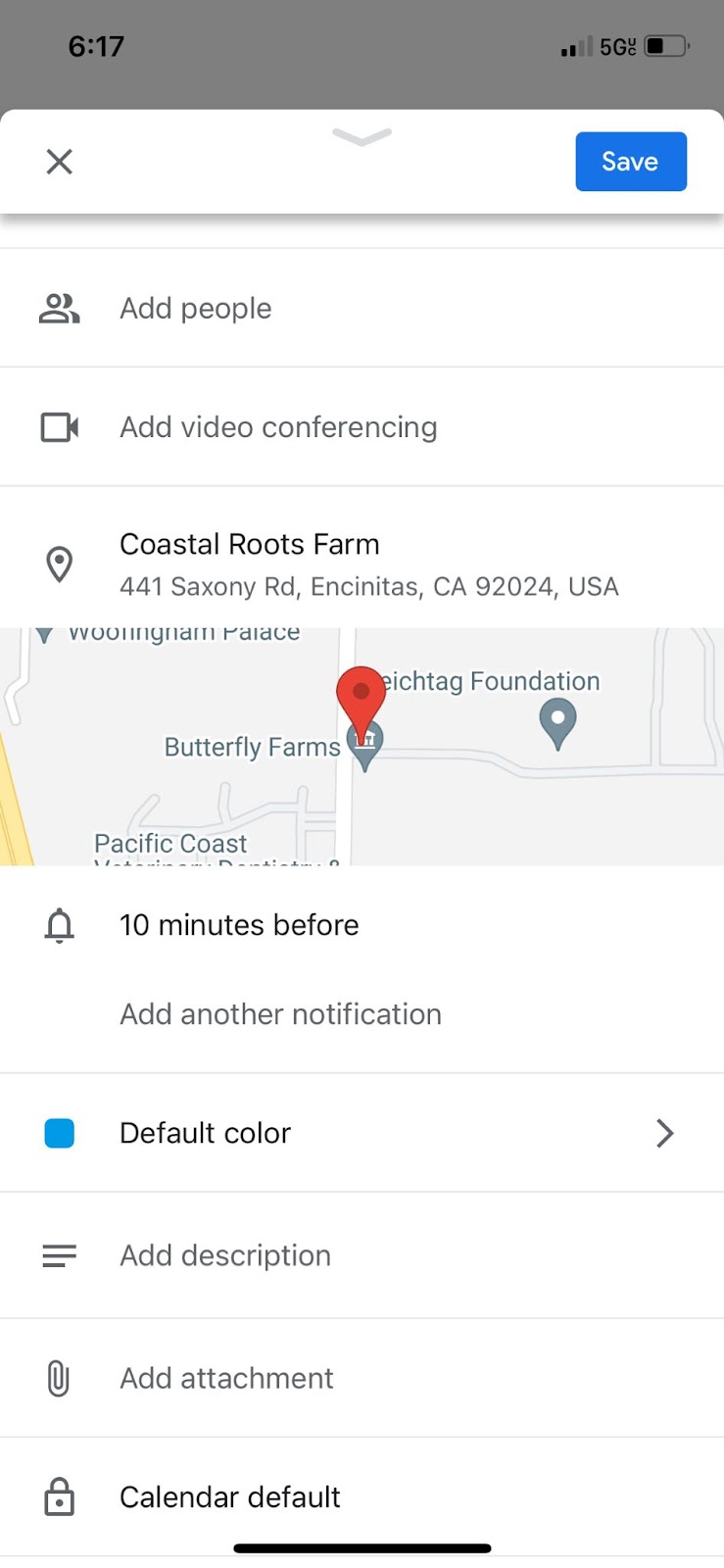 Show map for Google Calendar