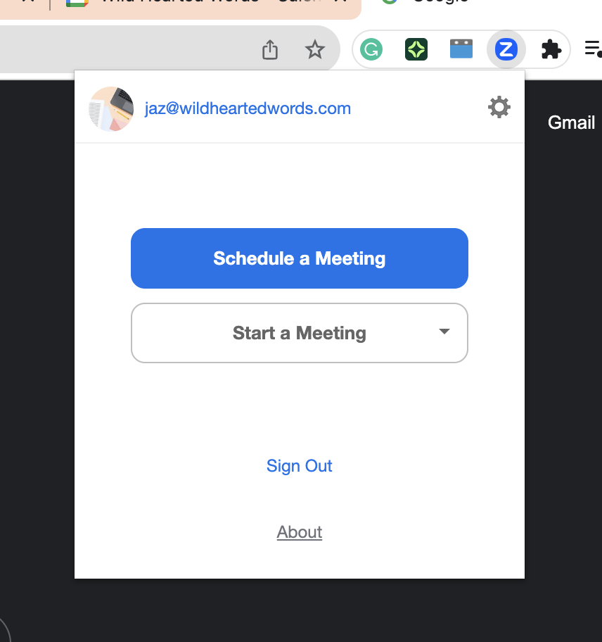 zoom chrome extension