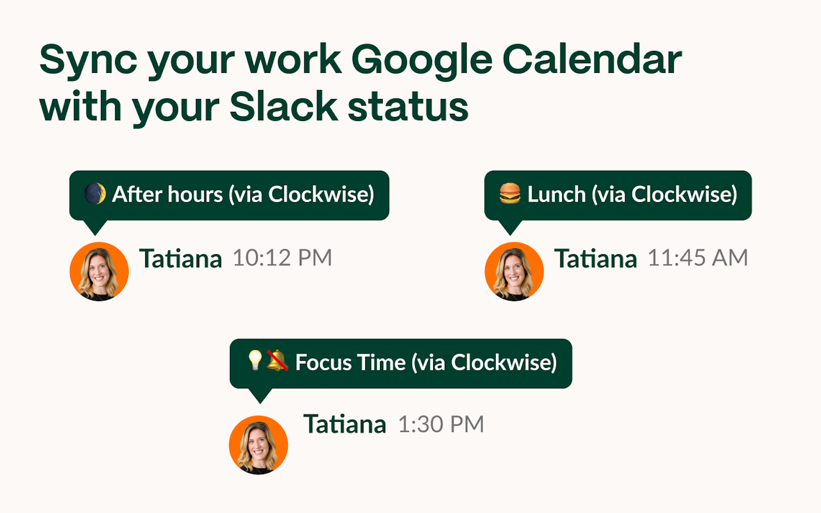 google calendar slack sync