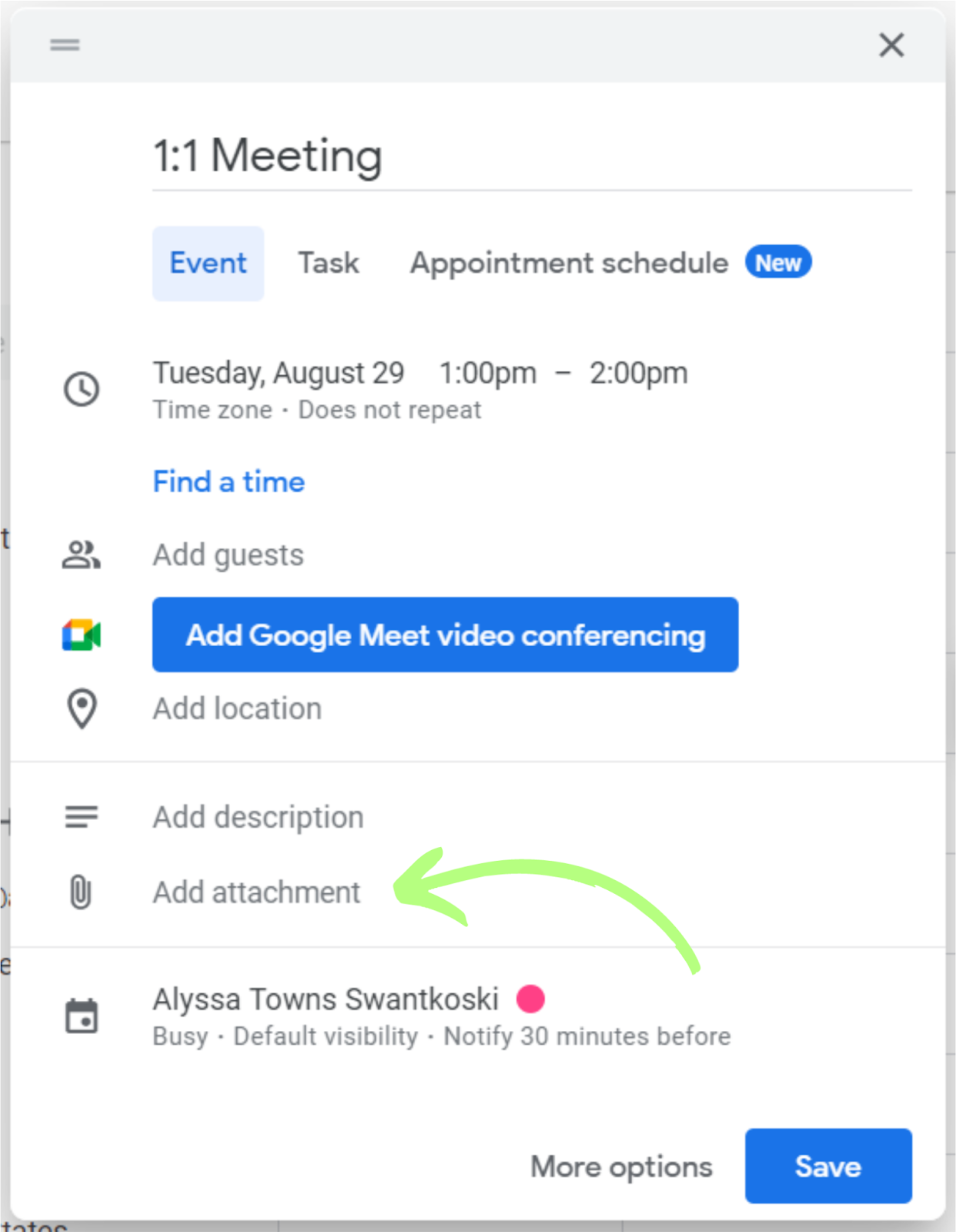 integrate google drive and google calendar