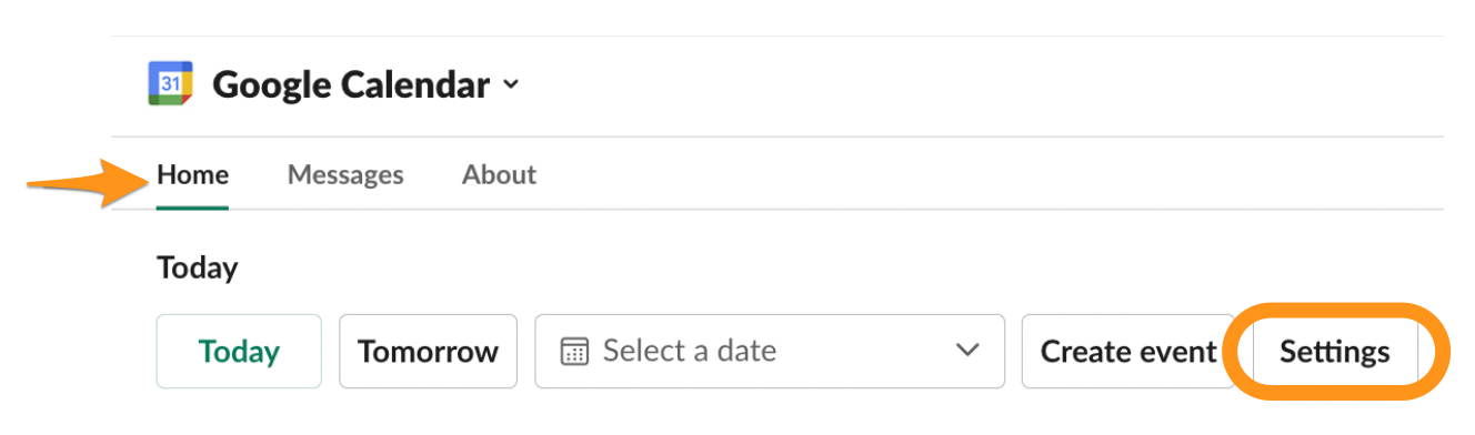 google calendar settings